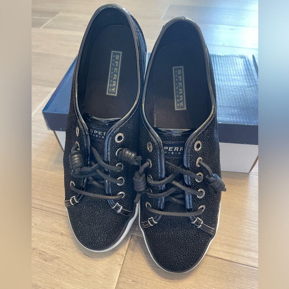 Sperry Top—Sider Seacoast Cavier Black 8.5M